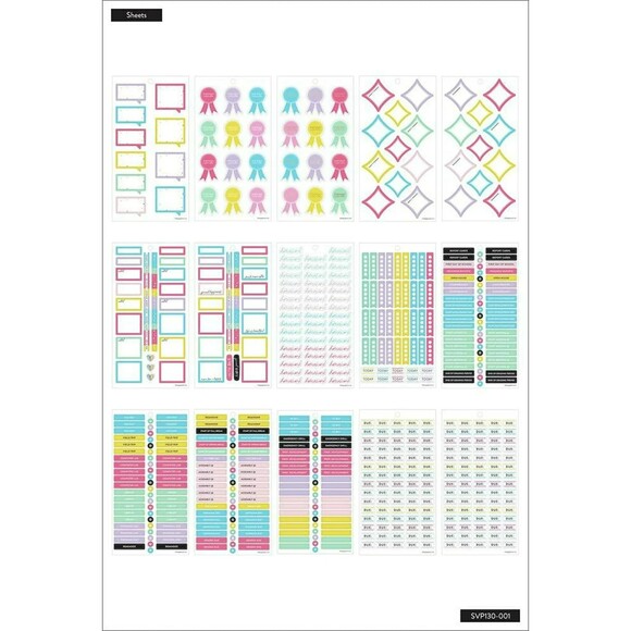 The Happy Planner Teacher Happy In Action, Planner Stickers B49 - Picture 3 of 6